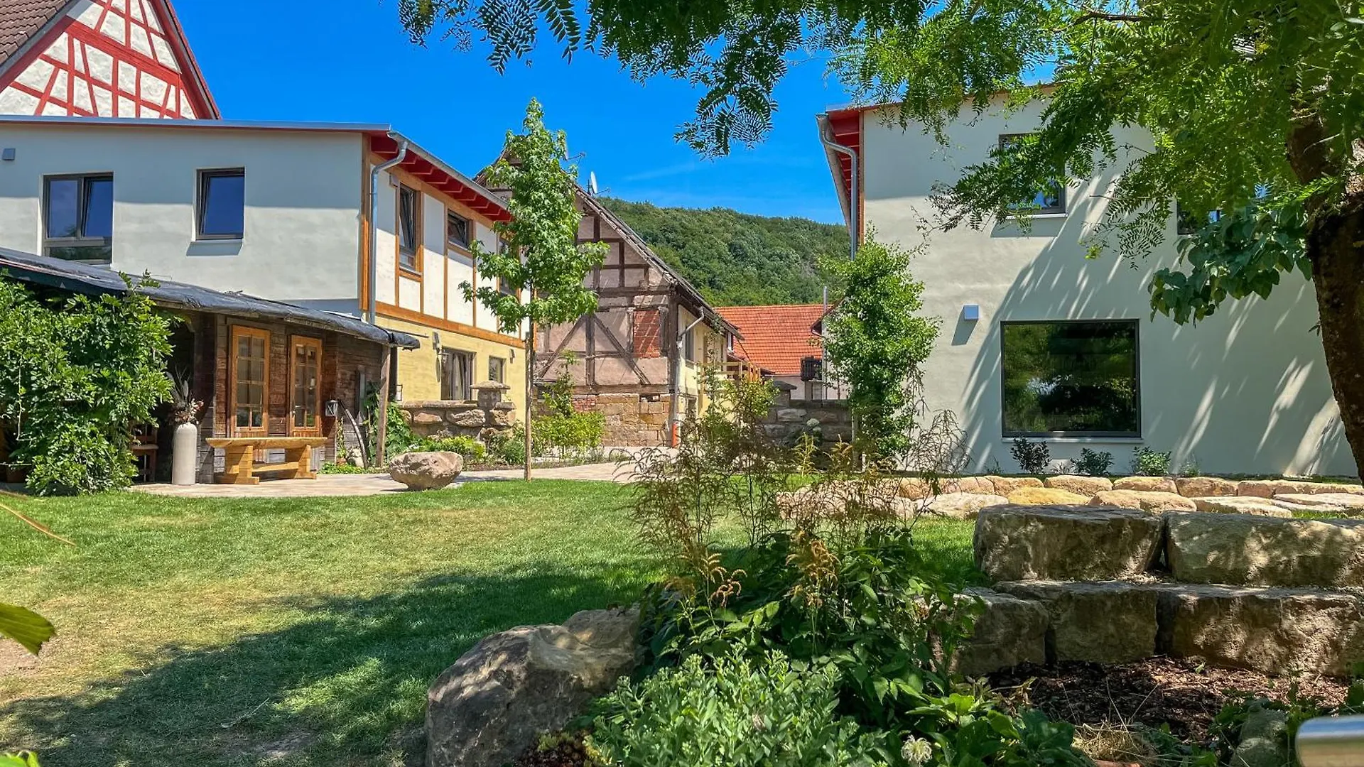 Prázdninový dům Amber Ferienhain - Neue Ferienanlage Mit Privaten Sauna Inmitten Der Hassberge Hofheim in Unterfranken Německo